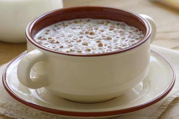 Trigo sarraceno com kefir para uma dieta de 3 dias