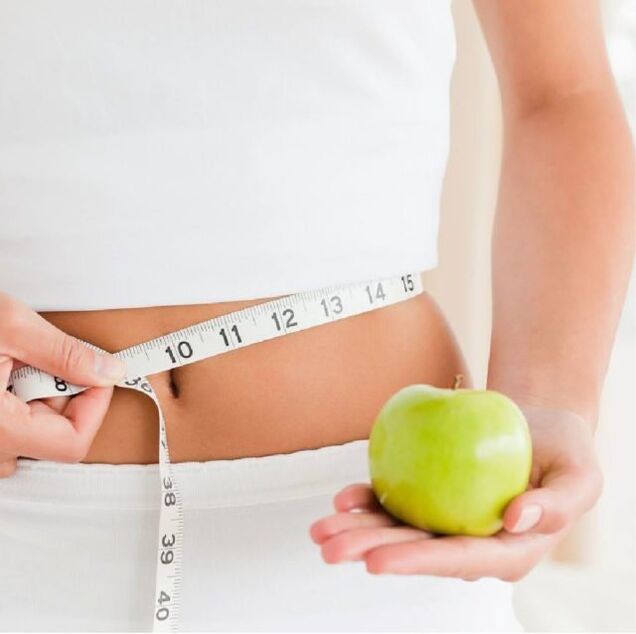 Redução da cintura durante a perda de peso em uma semana