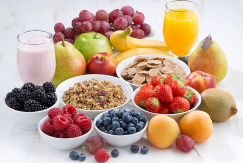 Bagas e frutas para uma nutrição adequada