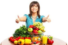 Frutas e legumes para uma nutrição adequada e perda de peso