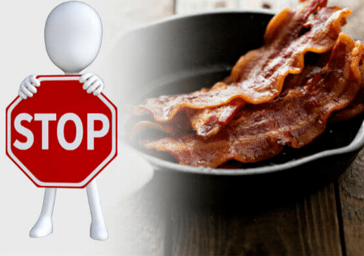 Desistir do bacon para perder peso